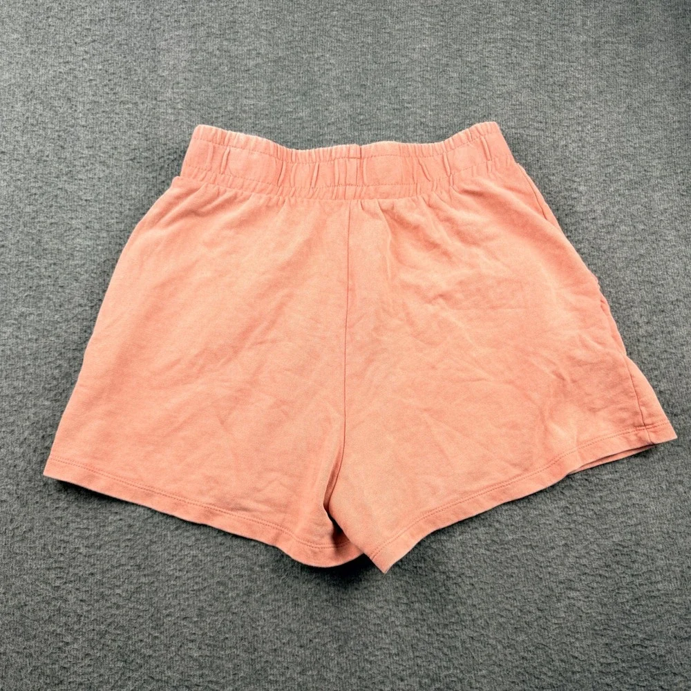 Zara Women's‎ M Medium Pink High Waisted Sweat Shorts